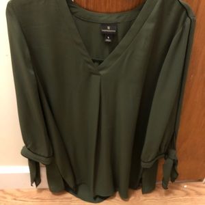 Olive green blouse special occasion/work blouse